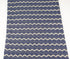 Muted Blue and Gold Stripe Open Weave Sweater Knit Fabric Fancy Wavy Stripes 33 inches length  Extra Wide  OSK00201